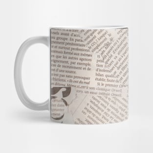 Newspaper Art Mug